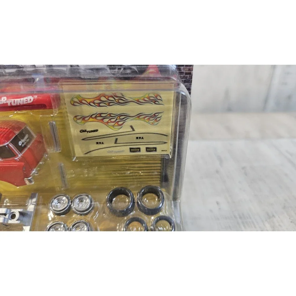 Red '56 Chevy Nomad CARTUNED Custom Shop Two Cars in One 1:64 Diecast Series 1